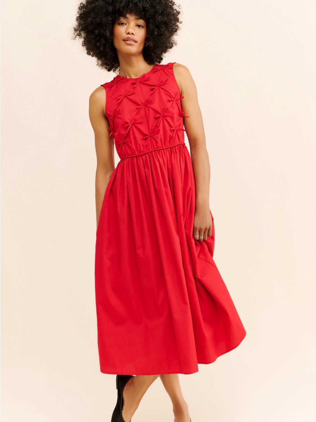 Naya Rae Amber Bow Midi Dress